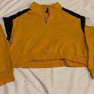 Yellow and Black Women's Top